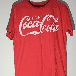 Coca Cola Red and White Short Sleeve Tee